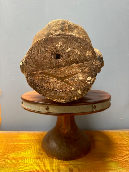 Antique Wooden Buddha Head