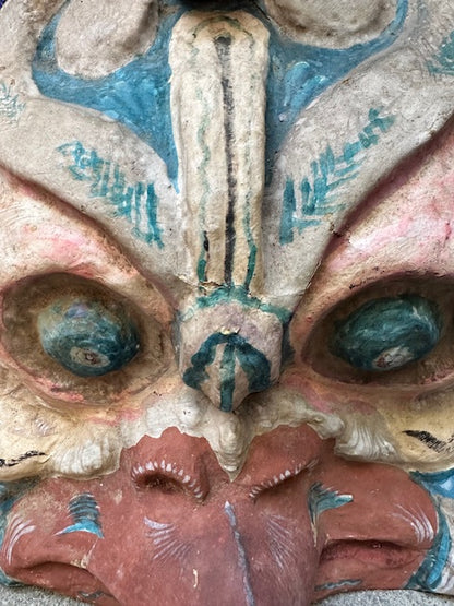 Vintage Indian Deity Paper Mache Mask