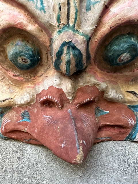 Vintage Indian Deity Paper Mache Mask