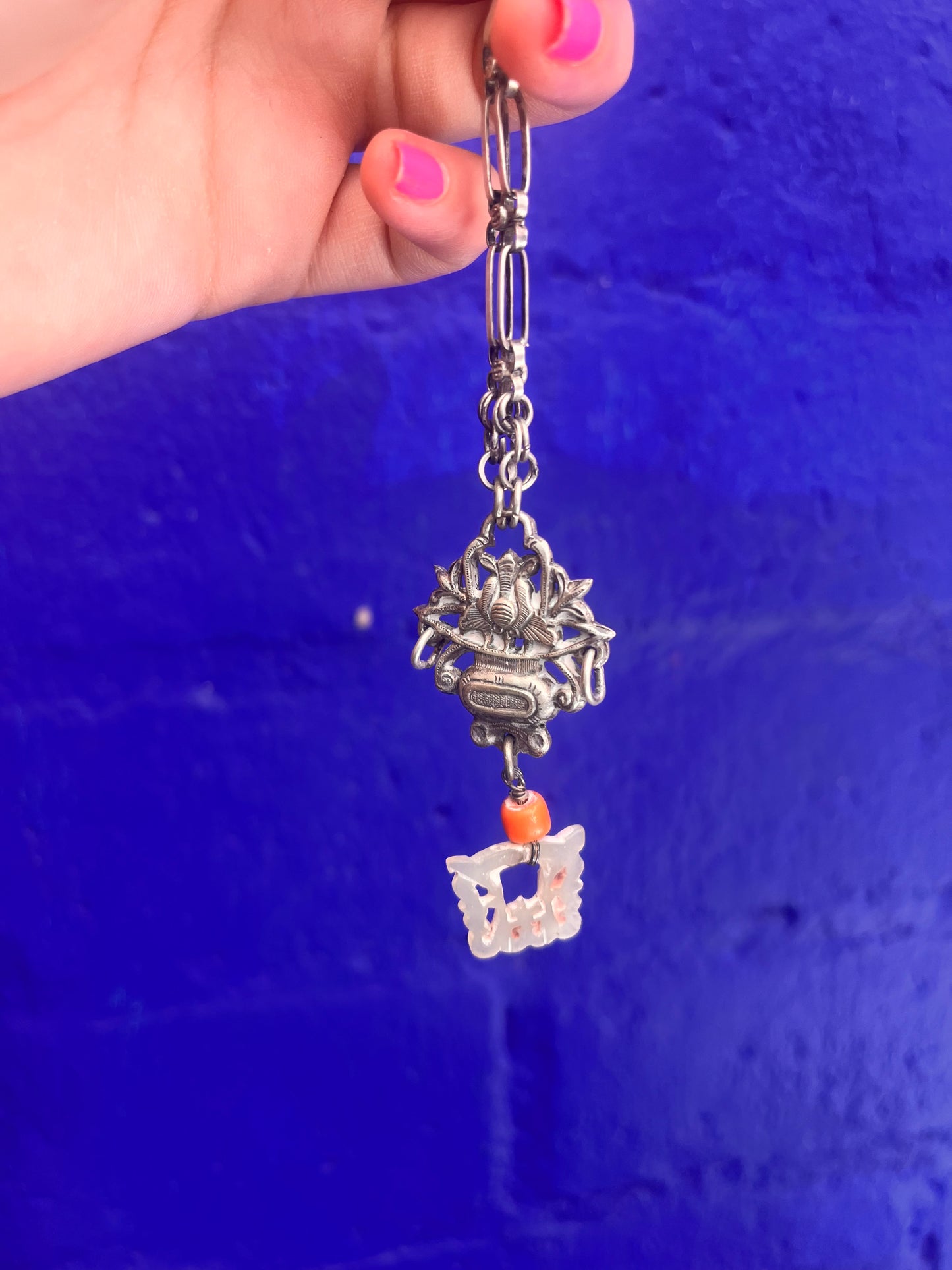 Antique Chinese Sterling Silver Charm