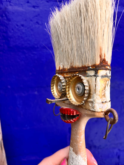 Paint Brush Sculpture Folk Art