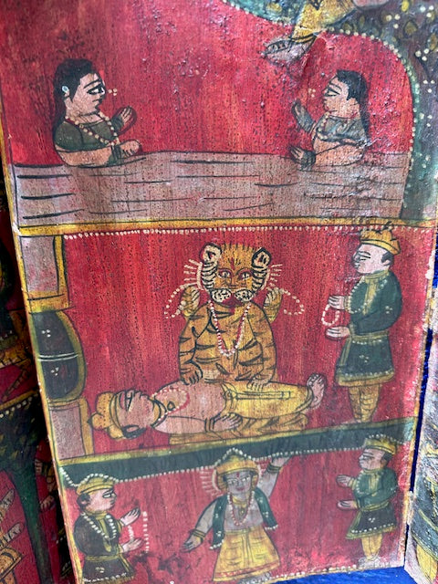 Antique Indian Kavad Mobile Storytelling Box