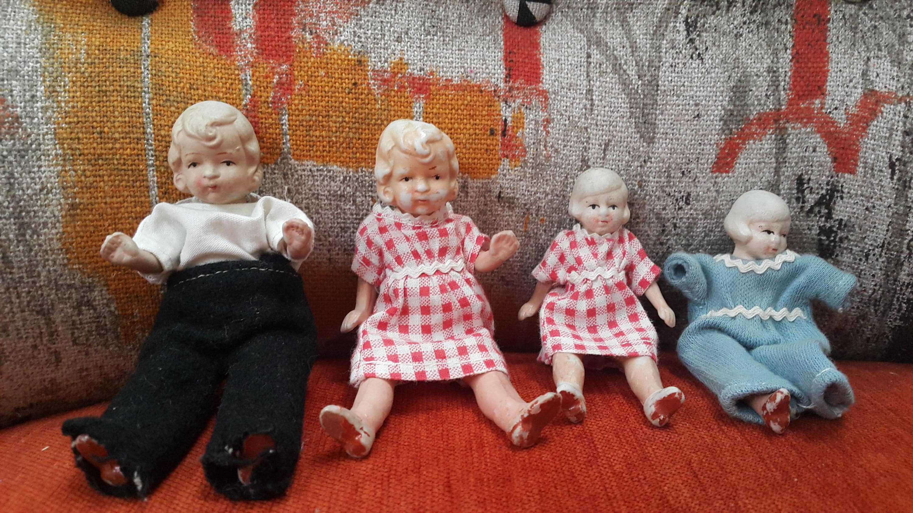 Miniature china sales dolls