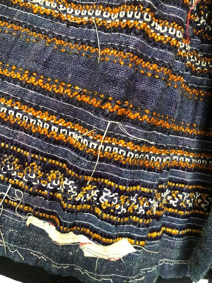 Vintage Vietnamese Hmong Embroidered Tribal Skirt