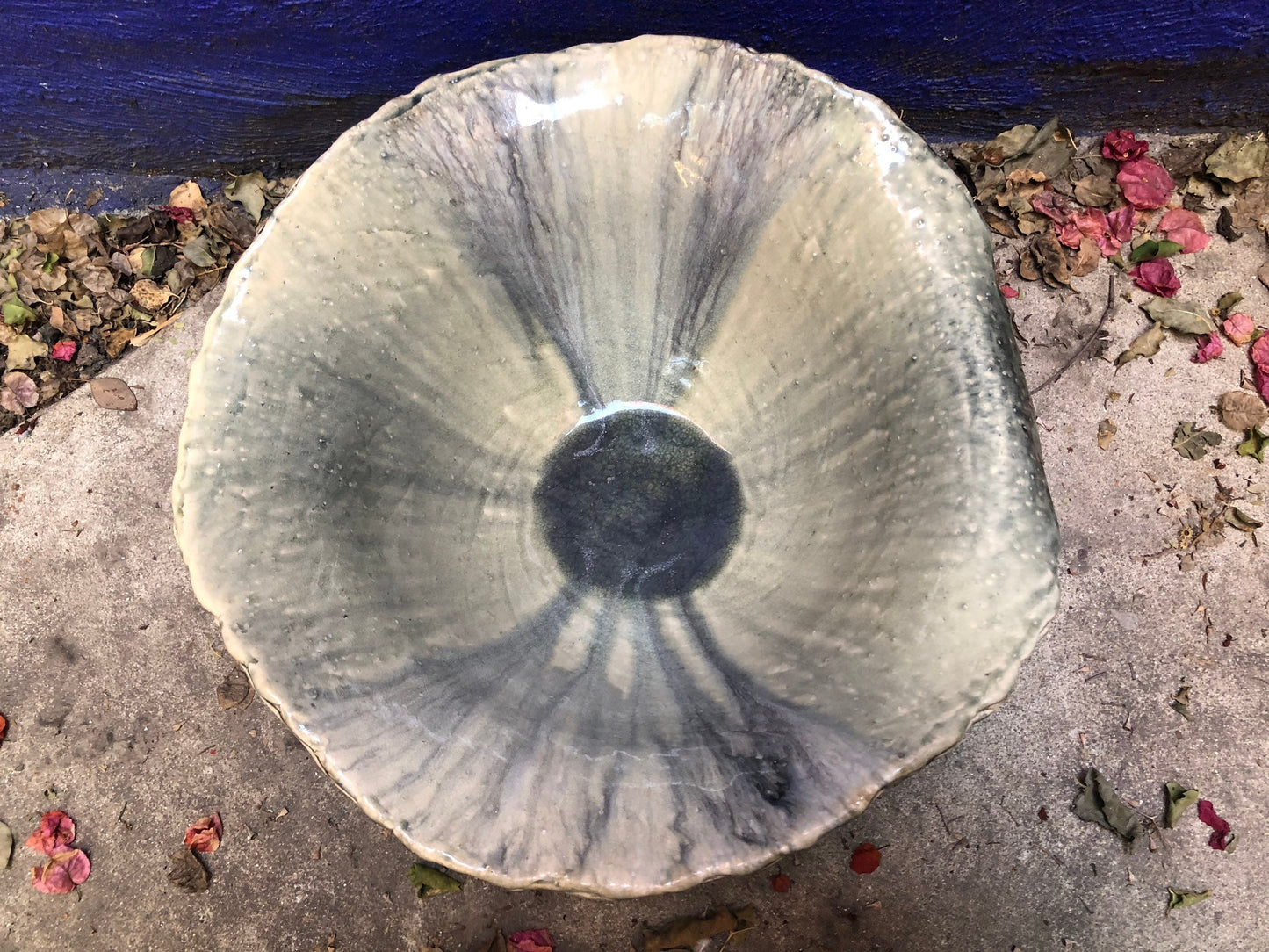 Large Hand Thrown Glazed Studio Bowl