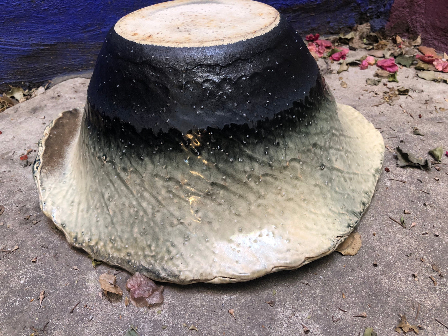 Large Hand Thrown Glazed Studio Bowl