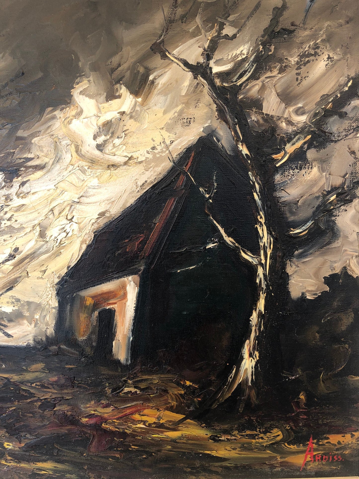 Mid-Cenrury Painting House in The Forest by Ardiss