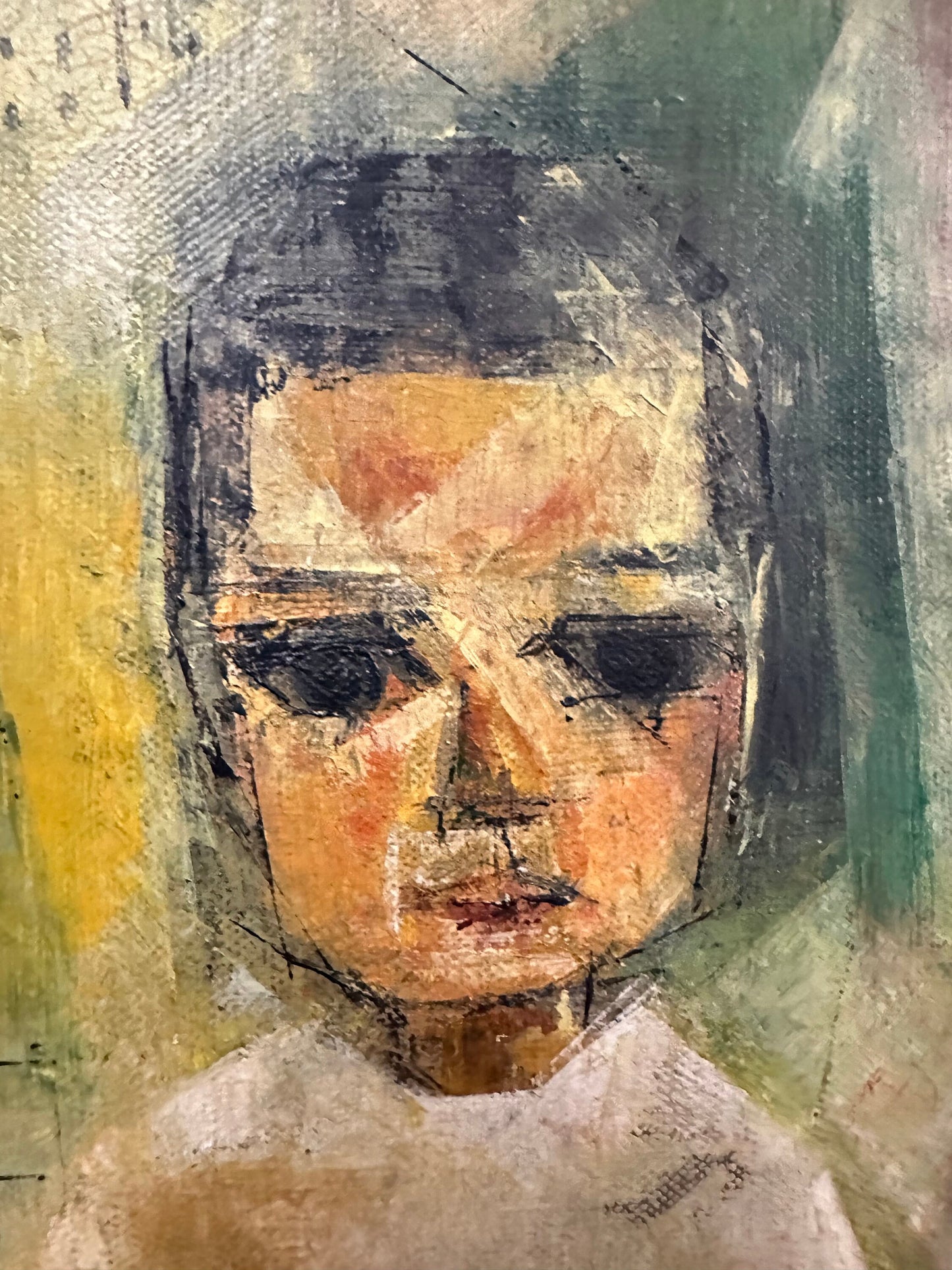 Mid Century Portrait of Young Boy Unknown Artist