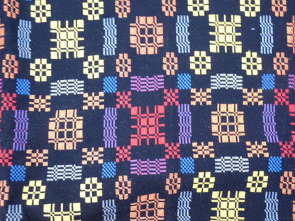 Holytex Black, Red, Yellow and Blue Wool Blanket from Wales