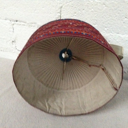 Vintage Chinese  Hat with Silver Bird Adornment